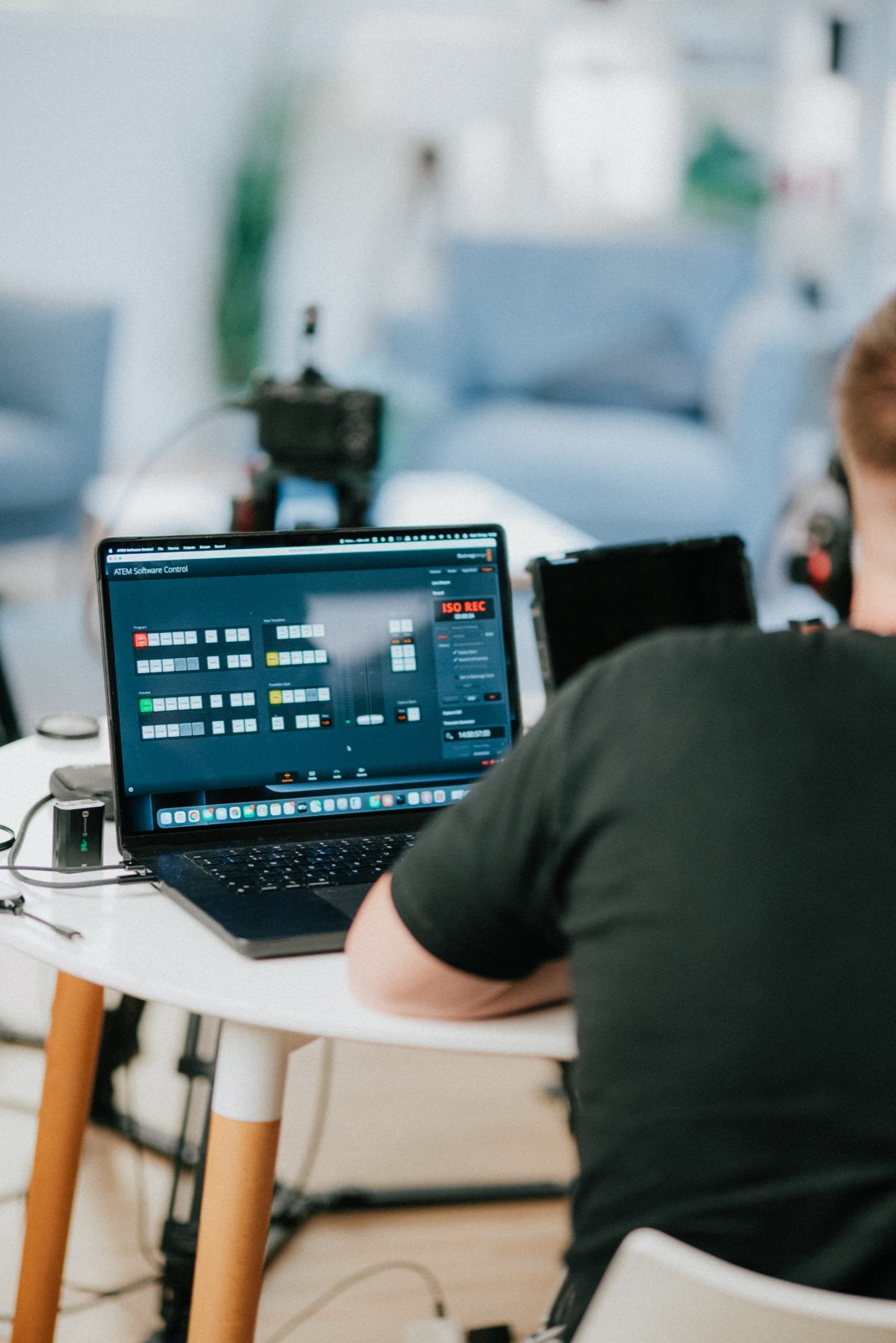 Live production control during a Media House studio shoot — craft applied to a well-briefed idea