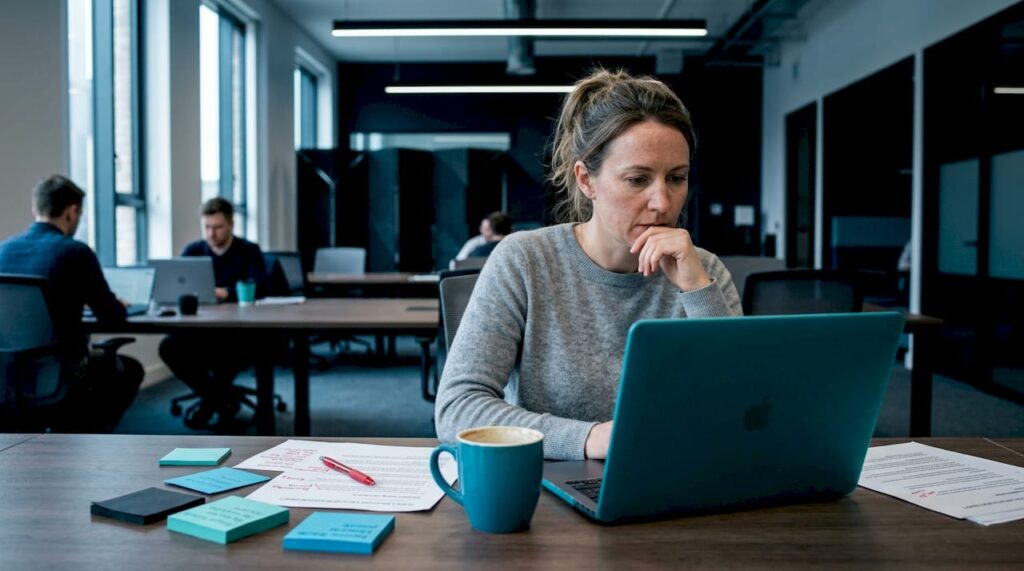 SaaS manager refining value proposition draft